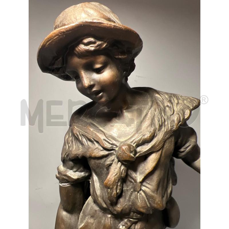 PASTORELLO H.F.MOREAU H.47CM METALLO  | Mercatino dell'Usato San giovanni teatino 2