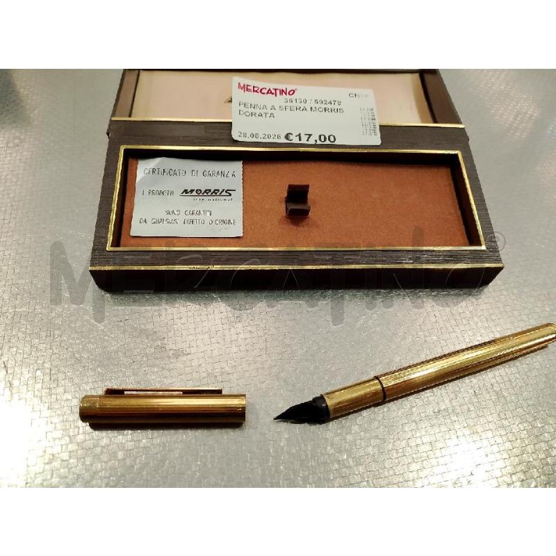 PENNA A SFERA MORRIS DORATA | Mercatino dell'Usato San giovanni teatino 2