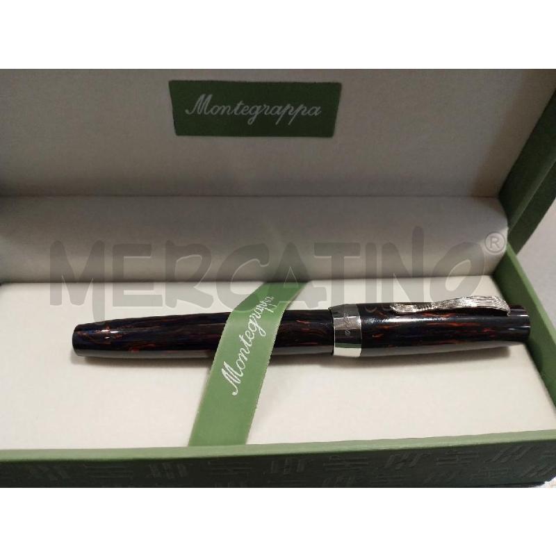 PENNA STILOGRAFICA MONTEGRAPPA ELMO 02 MARRONE BLU | Mercatino dell'Usato San giovanni teatino 1