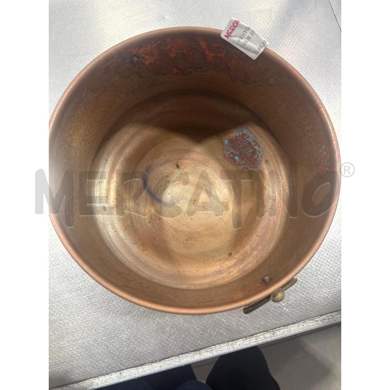 PENTOLA RAME DUE MANIGLIE DORATE | Mercatino dell'Usato San giovanni teatino 2