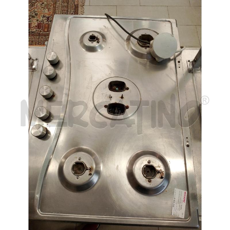 PIANO COTTURA GAS 5 FUOCHI HOTPOINT | Mercatino dell'Usato San giovanni teatino 1