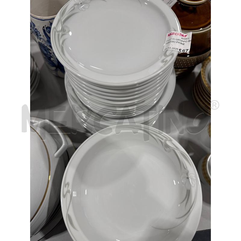 PIATTI GRUPPO BORDGO GRIGIO FIORE | Mercatino dell'Usato San giovanni teatino 2