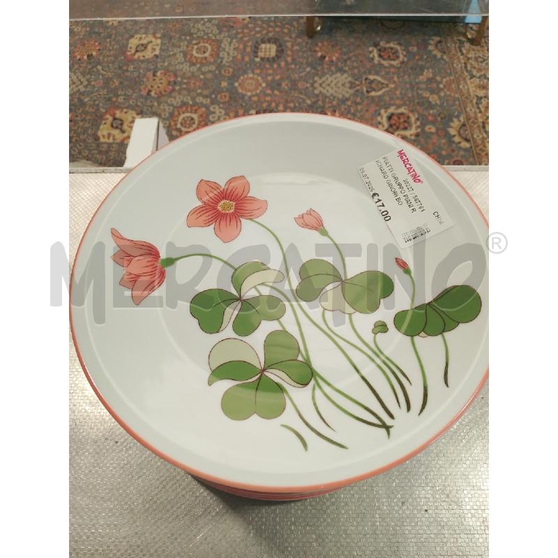 PIATTI GRUPPO PIANI RICHARD GINORI BORDO ROSA FIORE ROSA  | Mercatino dell'Usato San giovanni teatino 1