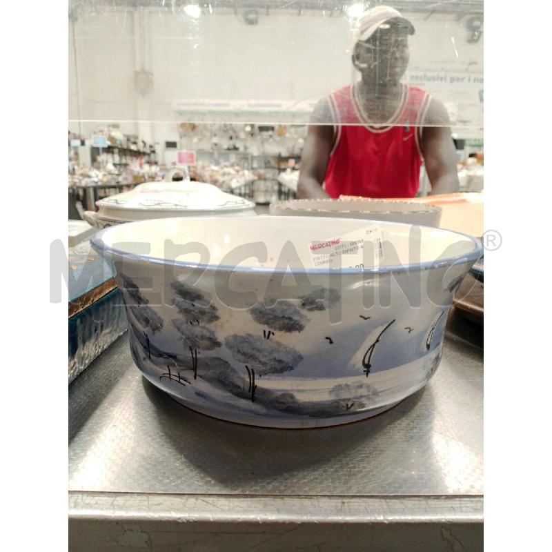 PIATTO ALTO DIPINTO AZZURRO | Mercatino dell'Usato San giovanni teatino 1