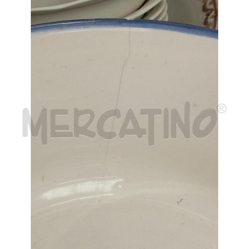 PIATTO ALTO DIPINTO AZZURRO | Mercatino dell'Usato San giovanni teatino 4