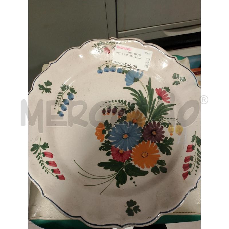 PIATTO CASTELLI 31 CM | Mercatino dell'Usato San giovanni teatino 1