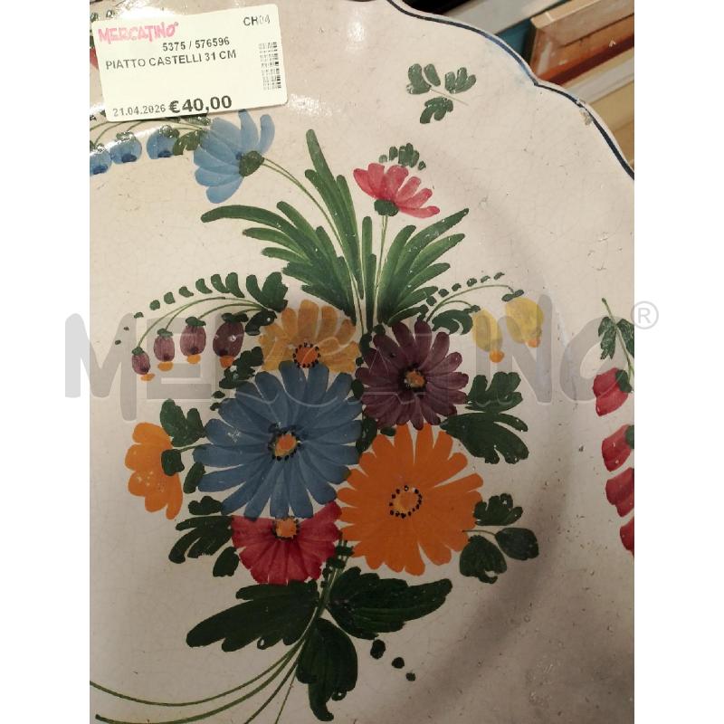 PIATTO CASTELLI 31 CM | Mercatino dell'Usato San giovanni teatino 2