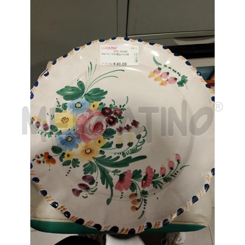 PIATTO CASTELLI 31 CM | Mercatino dell'Usato San giovanni teatino 1