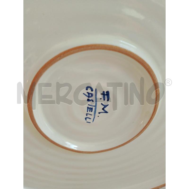 PIATTO CASTELLI FIORELLINI AZZURRI E ROSA 41CM | Mercatino dell'Usato San giovanni teatino 2