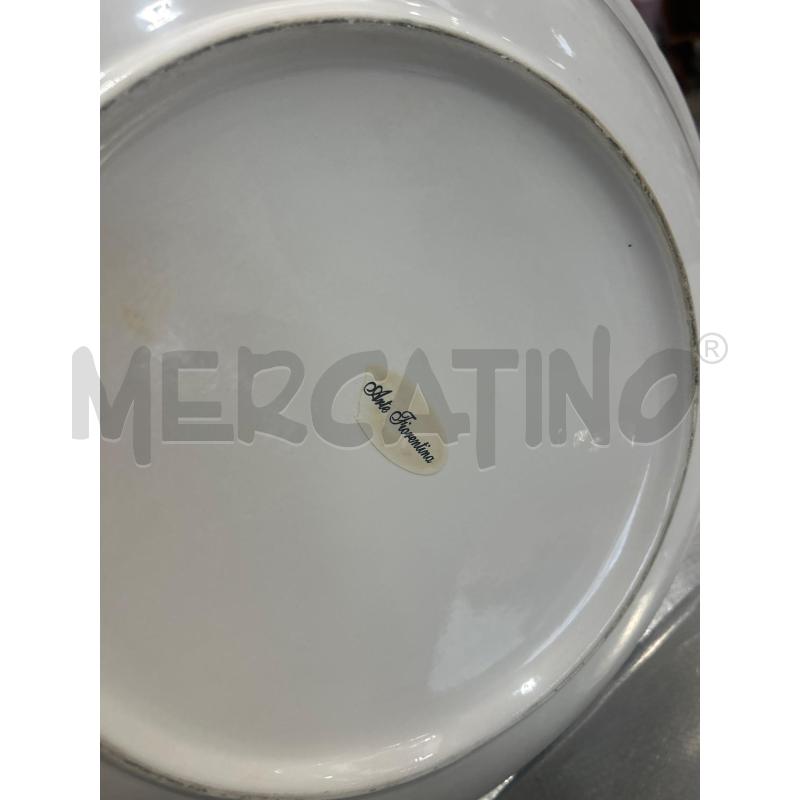 PIATTO CERAMICA ARTE FIORENTINA AZZURRO E BLU | Mercatino dell'Usato San giovanni teatino 2