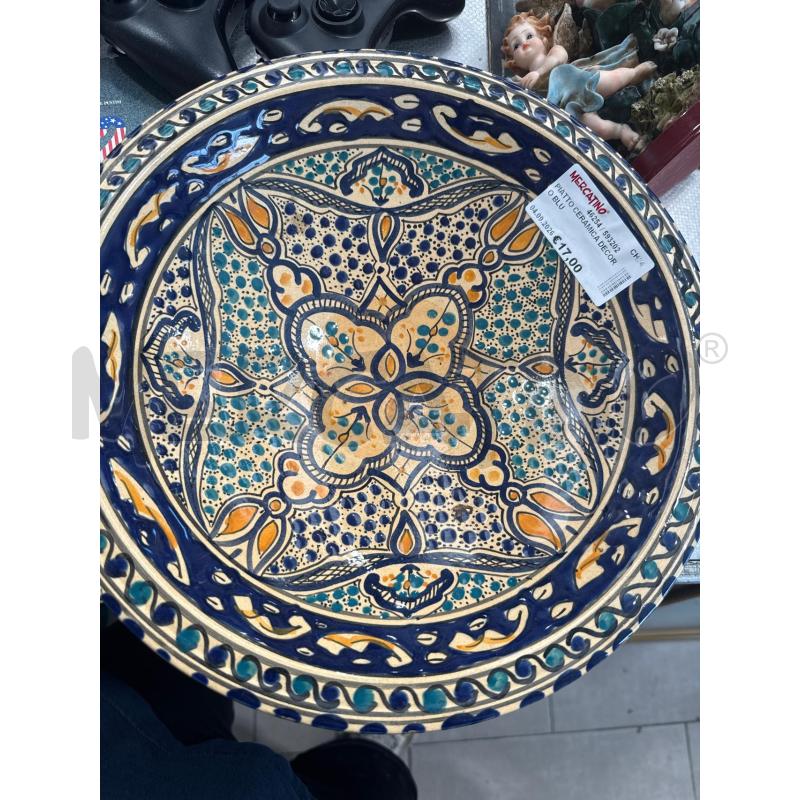 PIATTO CERAMICA DECORO BLU | Mercatino dell'Usato San giovanni teatino 1