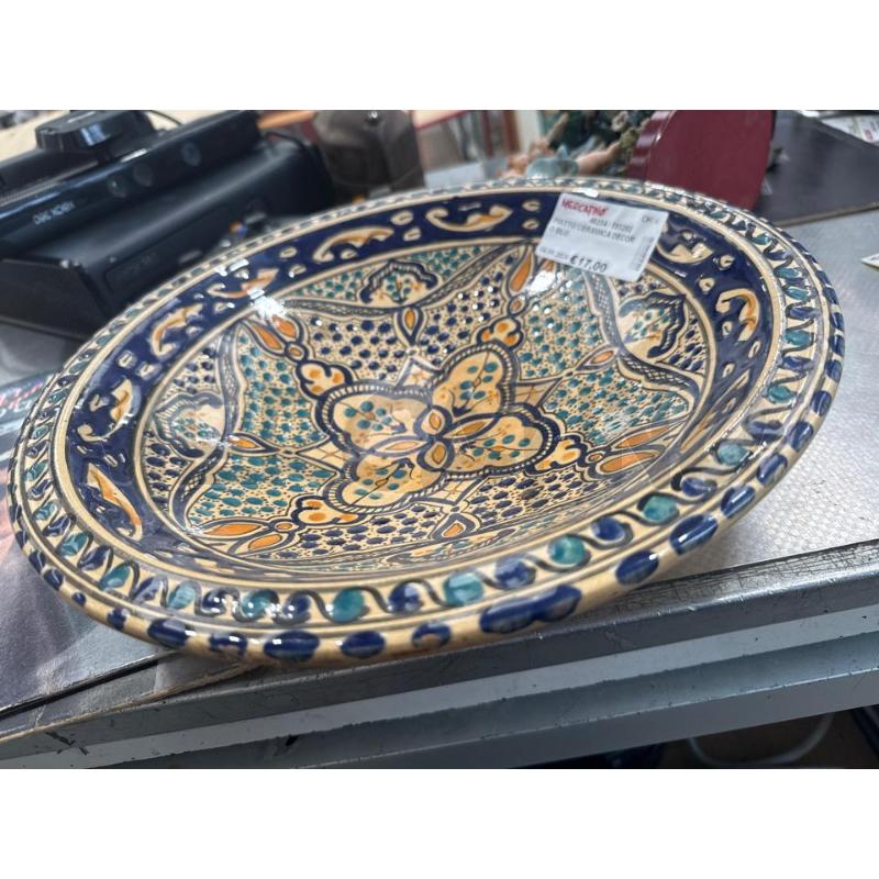 PIATTO CERAMICA DECORO BLU | Mercatino dell'Usato San giovanni teatino 2