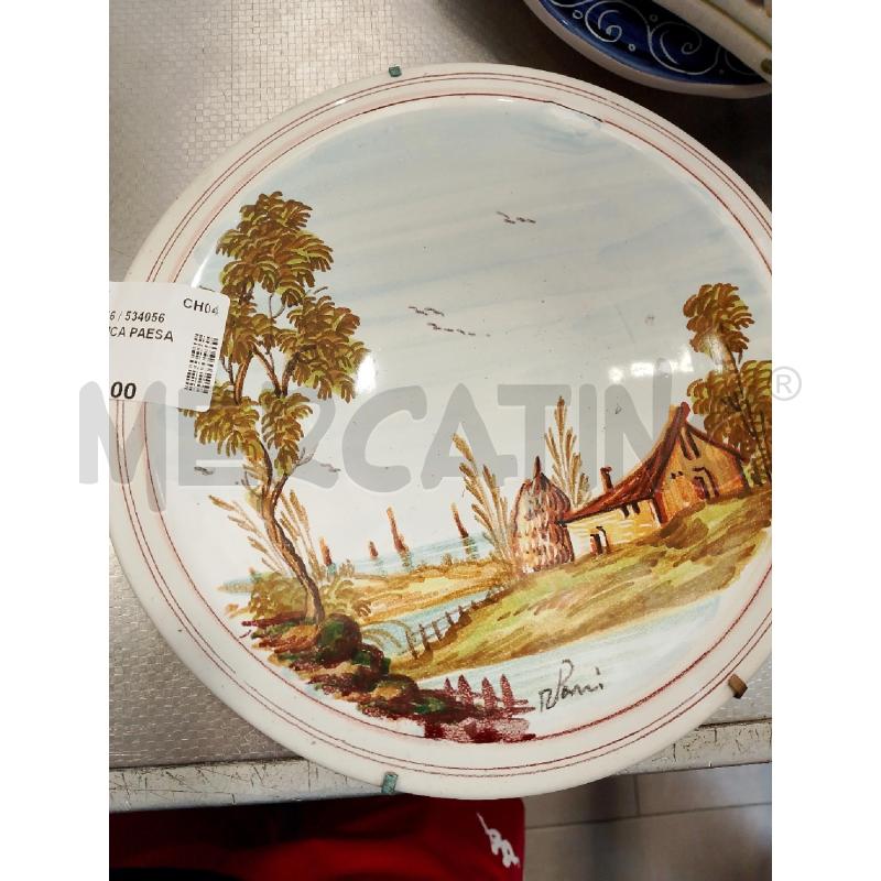PIATTO CERAMICA PAESAGGIO | Mercatino dell'Usato San giovanni teatino 1