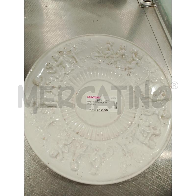 PIATTO CERAMICA PUTTI BVIANCO | Mercatino dell'Usato San giovanni teatino 1