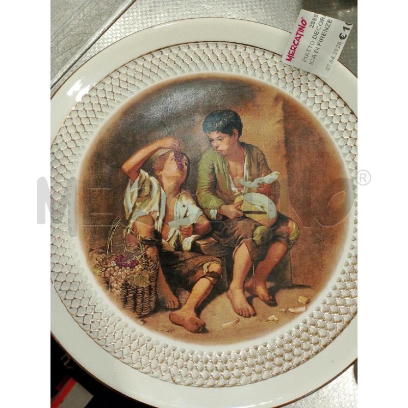 PIATTO DECORATO CERAMICA DI FIRENZE | Mercatino dell'Usato San giovanni teatino 1