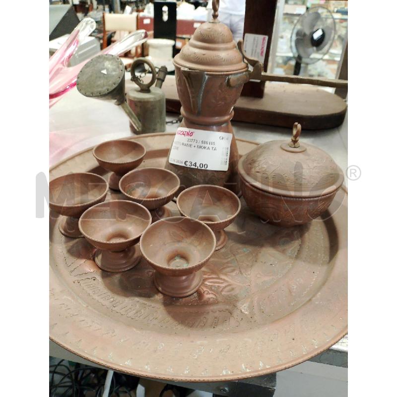 PIATTO RAME + MOKA TAZZINE | Mercatino dell'Usato San giovanni teatino 2
