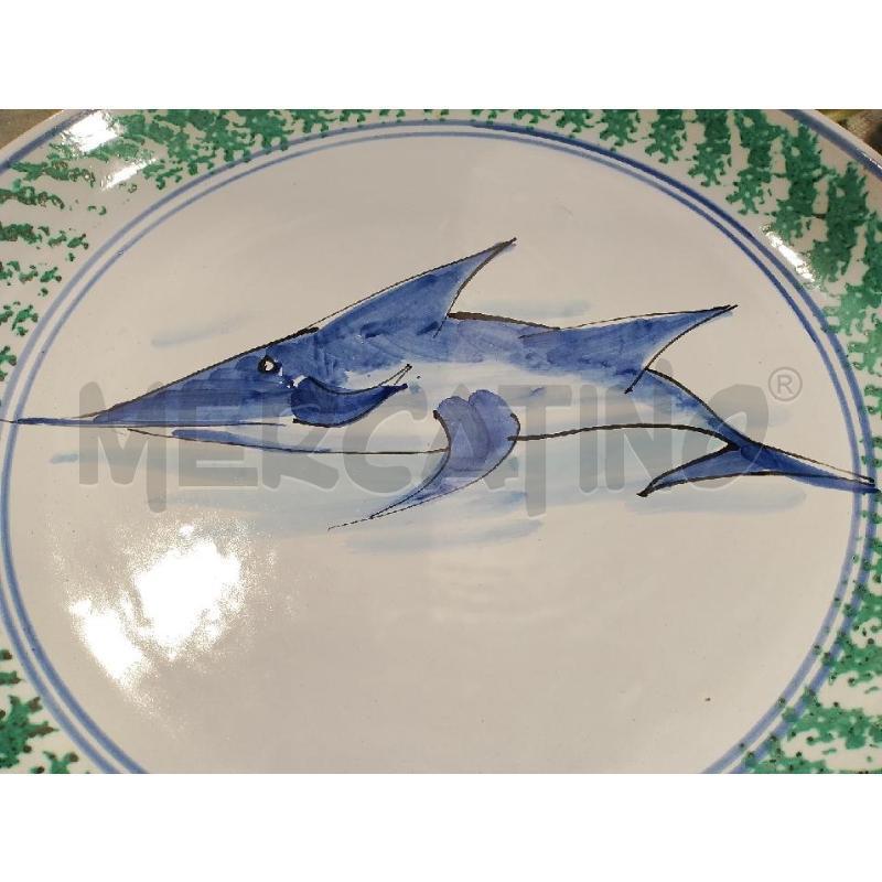 PIATTO ROTONDO CERAMICA PESCE | Mercatino dell'Usato San giovanni teatino 2