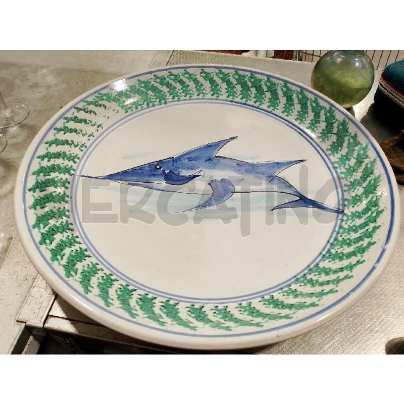 PIATTO ROTONDO CERAMICA PESCE | Mercatino dell'Usato San giovanni teatino 3