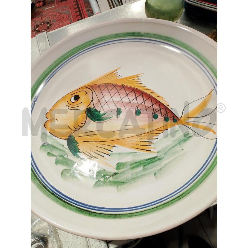PIATTO ROTONDO CERAMICA PESCE | Mercatino dell'Usato San giovanni teatino 1