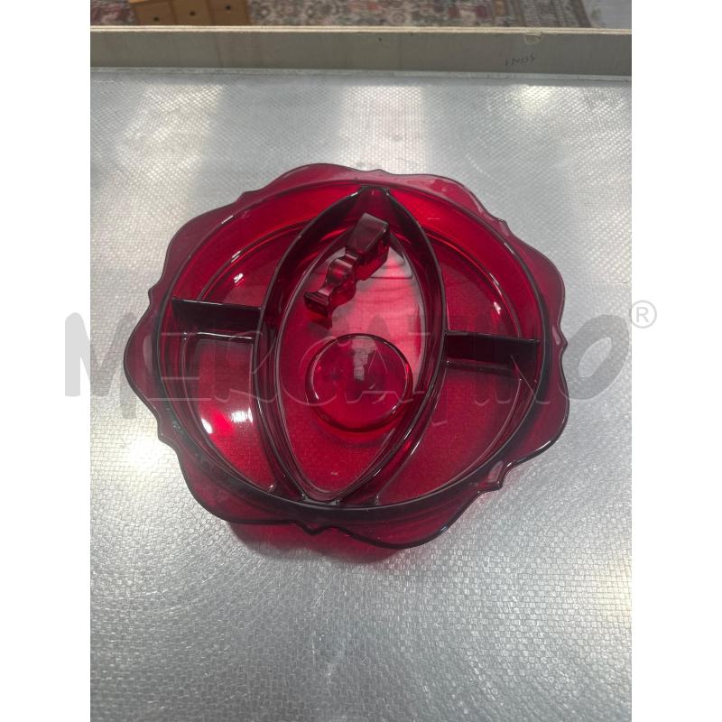 PIATTO VETRO ROSSO SCRIVANIA | Mercatino dell'Usato San giovanni teatino 1