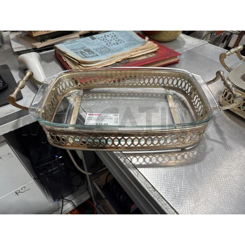 PIROFILA RETTANGOLARE BASE SILVER SENZA COPERCHIO | Mercatino dell'Usato San giovanni teatino 1