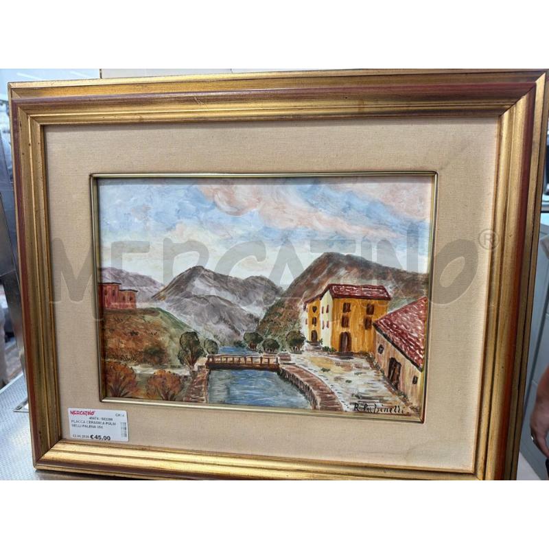 PLACCA CERAMICA PULSINELLI PALENA 35X25CM PIU' CORNICE | Mercatino dell'Usato San giovanni teatino 2