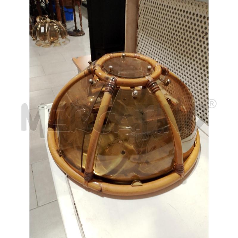 PLAFONIERA ANNI 80 BAMBOO 2 LUCI  | Mercatino dell'Usato San giovanni teatino 4