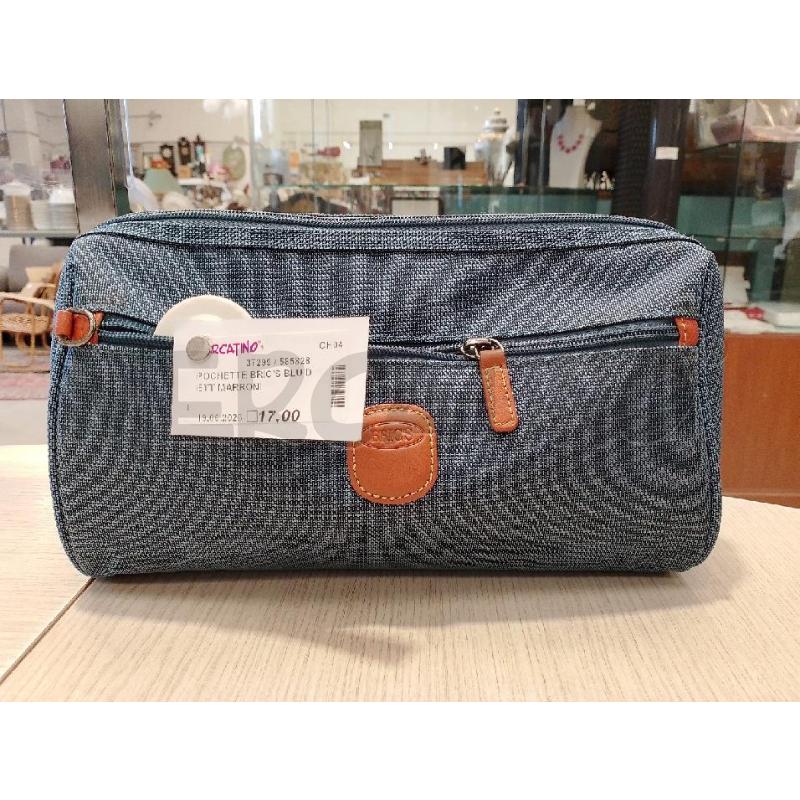 POCHETTE BRIC'S BLU DETT MARRONI | Mercatino dell'Usato San giovanni teatino 1
