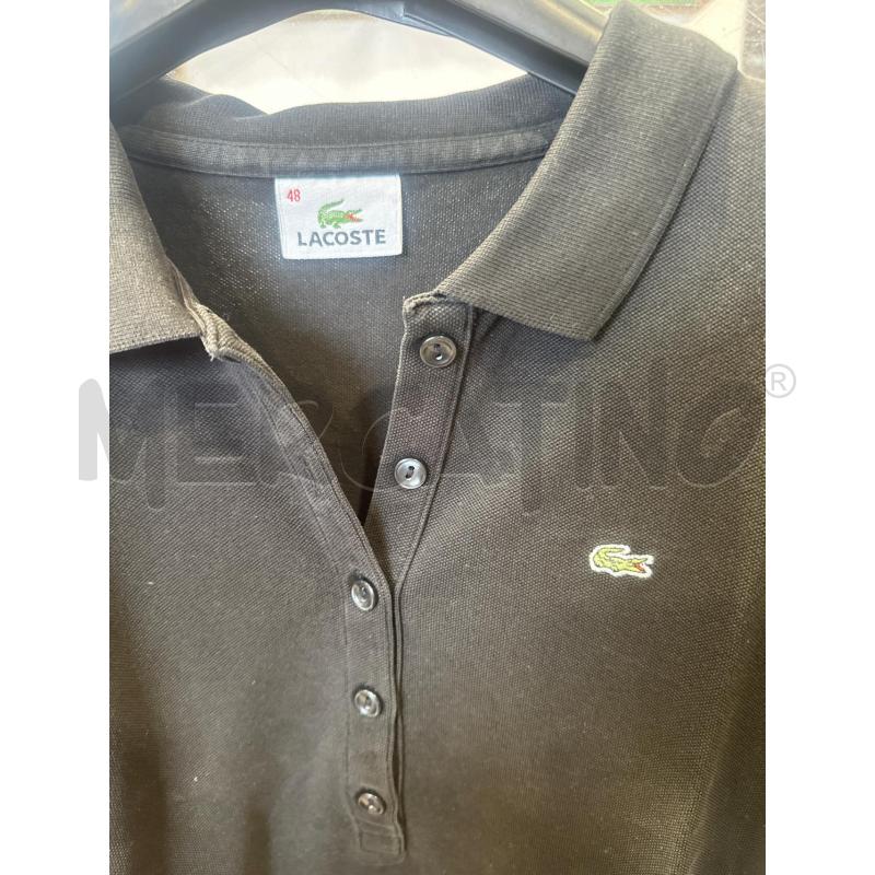 POLO DONNA LACOSTE NERA TG 48 | Mercatino dell'Usato San giovanni teatino 2
