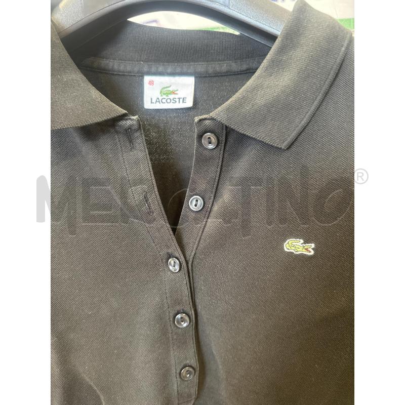 POLO DONNA LACOSTE NERA TG 48 | Mercatino dell'Usato San giovanni teatino 2