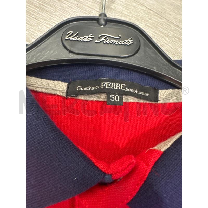 POLO UOMO GIANFRANCO FERRE ROSSA BLU  | Mercatino dell'Usato San giovanni teatino 2