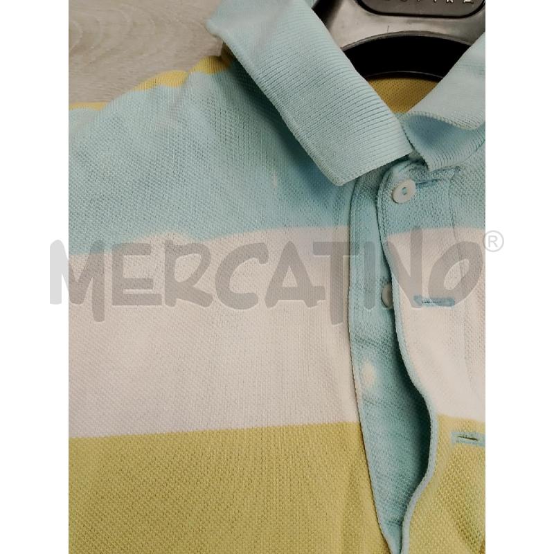 POLO UOMO LACOSTE BIANCA GIALLA AZZURRA  | Mercatino dell'Usato San giovanni teatino 2