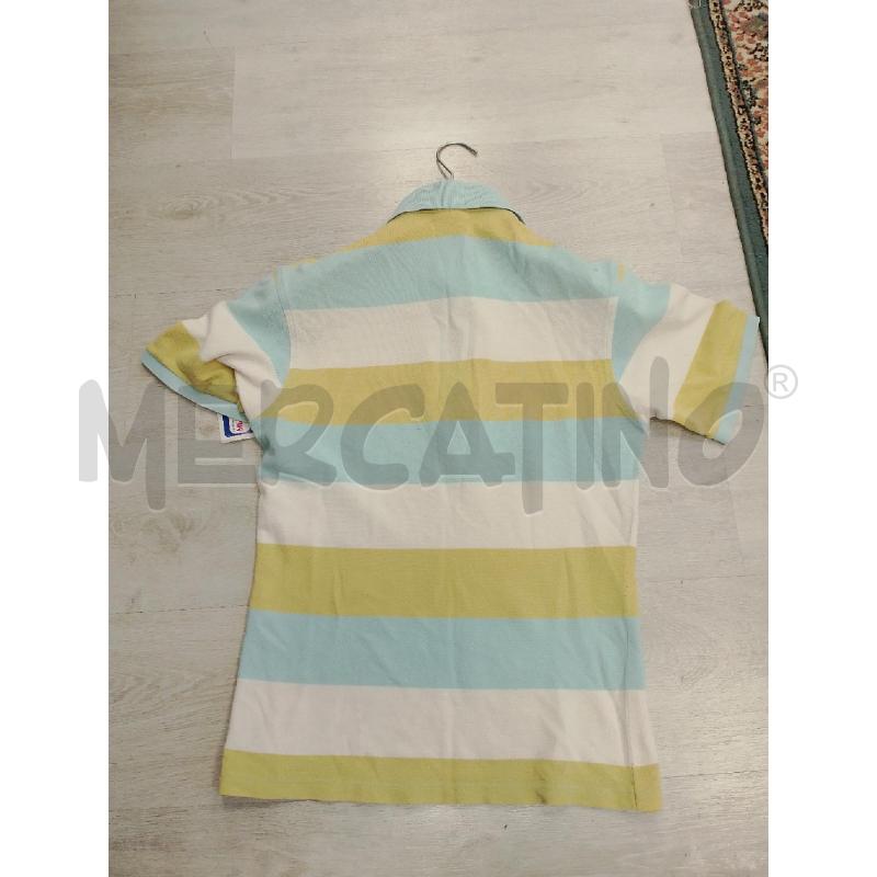 POLO UOMO LACOSTE BIANCA GIALLA AZZURRA  | Mercatino dell'Usato San giovanni teatino 4