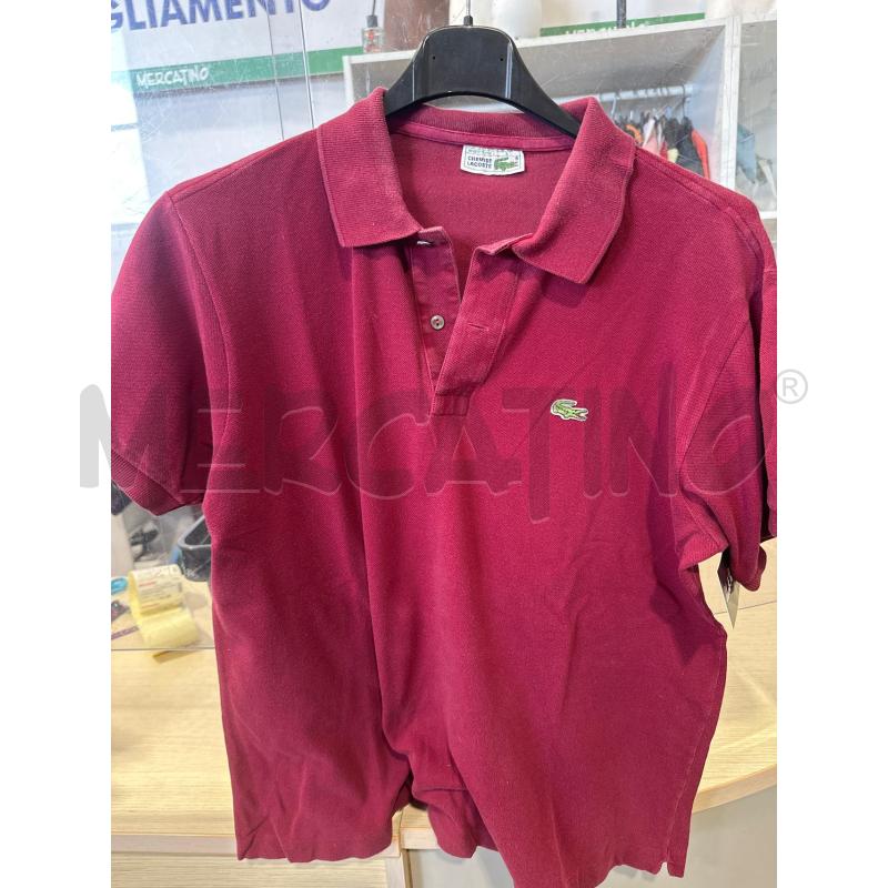 POLO UOMO LACOSTE BORDEAUX  | Mercatino dell'Usato San giovanni teatino 1