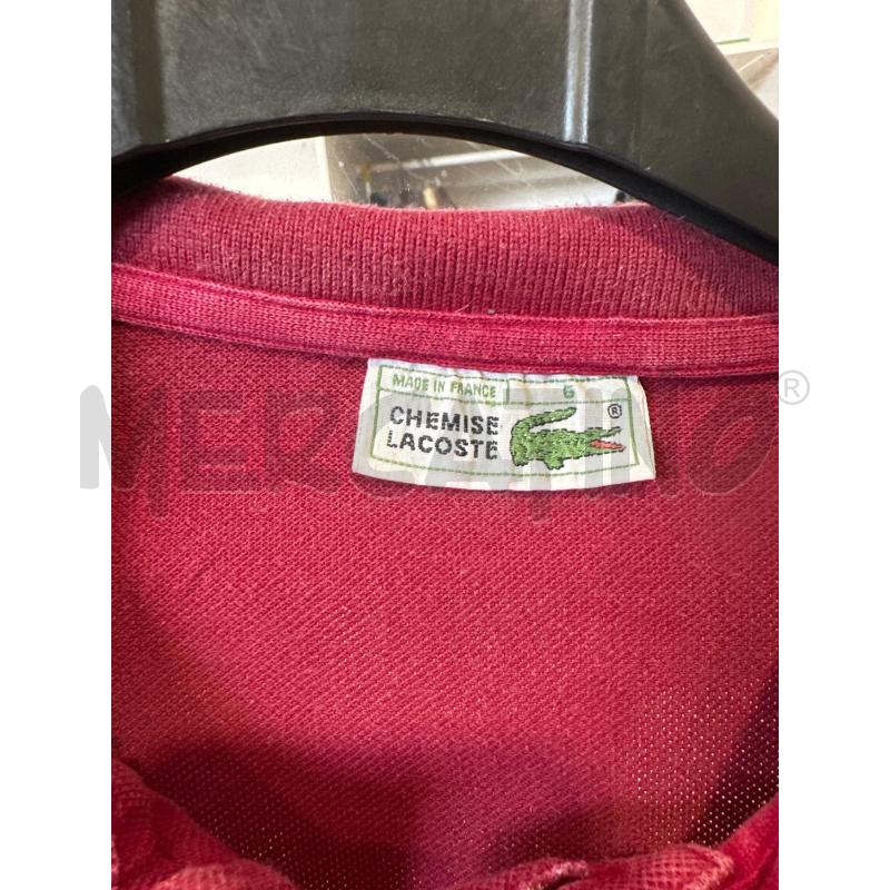 POLO UOMO LACOSTE BORDEAUX  | Mercatino dell'Usato San giovanni teatino 2