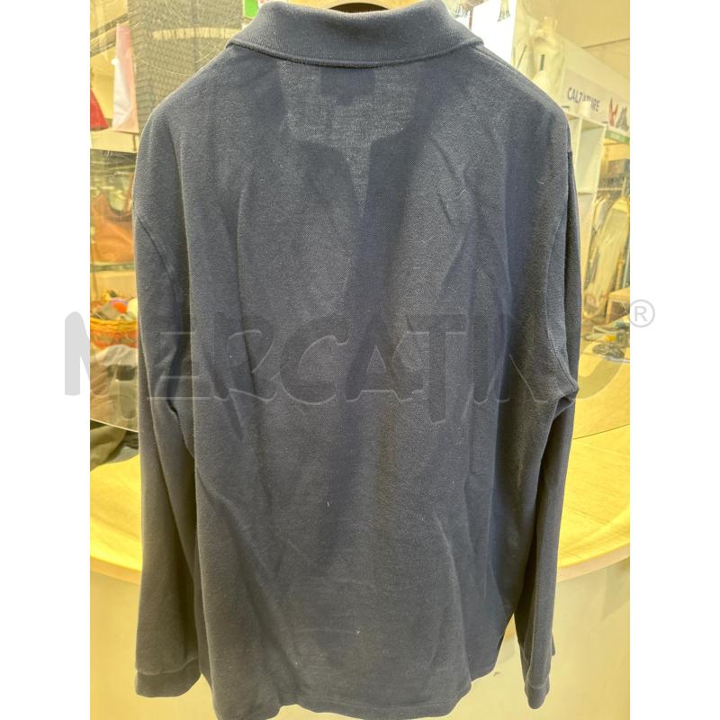 POLO UOMO LACOSTE MANICHE LUNGHE BLU | Mercatino dell'Usato San giovanni teatino 3