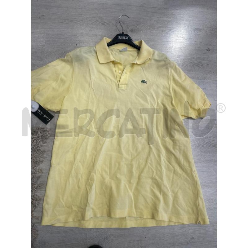 POLO UOMO LACOSTE MEZZA MANICA GIALLA | Mercatino dell'Usato San giovanni teatino 1