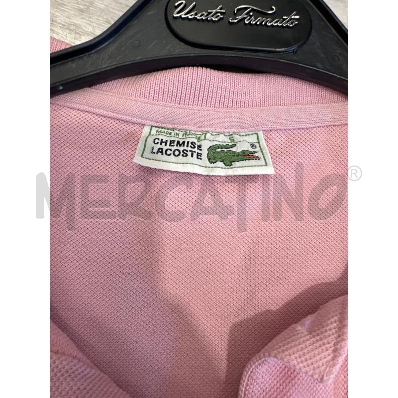 POLO UOMO LACOSTE ROSA MEZZA MANICA  | Mercatino dell'Usato San giovanni teatino 2