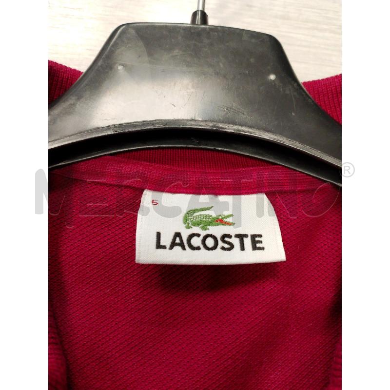 POLO UOMO LACOSTE ROSSA TG 5 | Mercatino dell'Usato San giovanni teatino 3