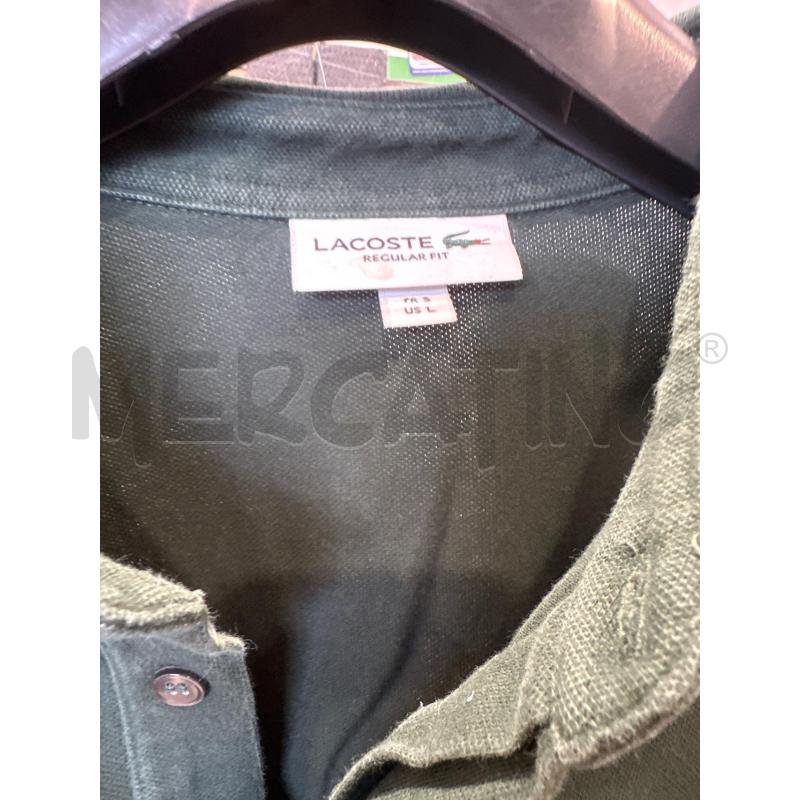 POLO UOMO LACOSTE VERDE MANICA LUNGA | Mercatino dell'Usato San giovanni teatino 2