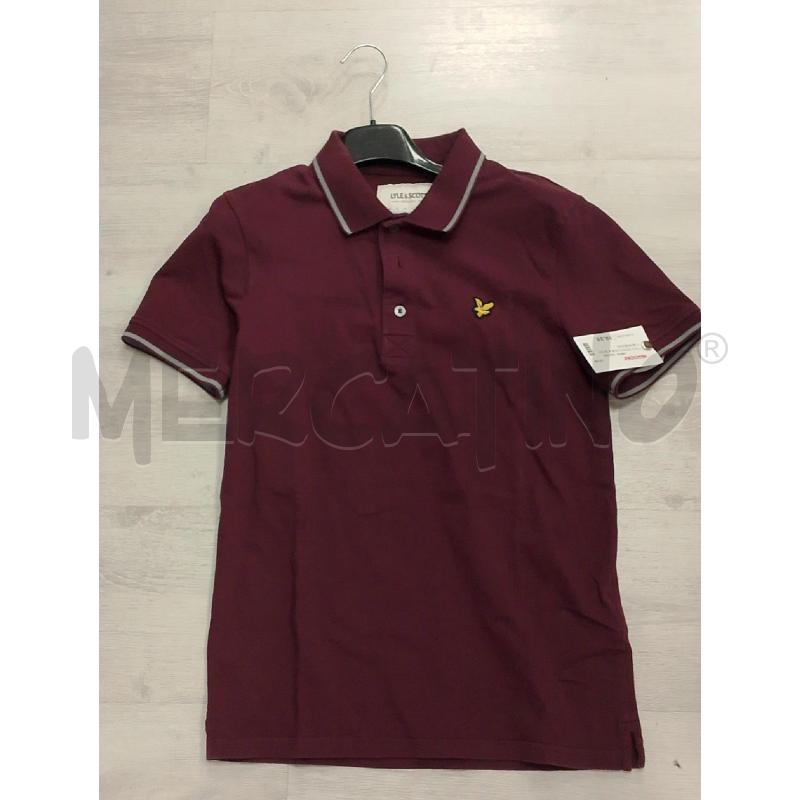 POLO UOMO LYLE & SCOTT BORDEAUX  | Mercatino dell'Usato San giovanni teatino 1