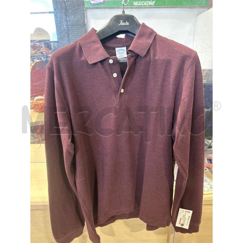 POLO UOMO MANICHE LUNGHE BORDEAUX  | Mercatino dell'Usato San giovanni teatino 1