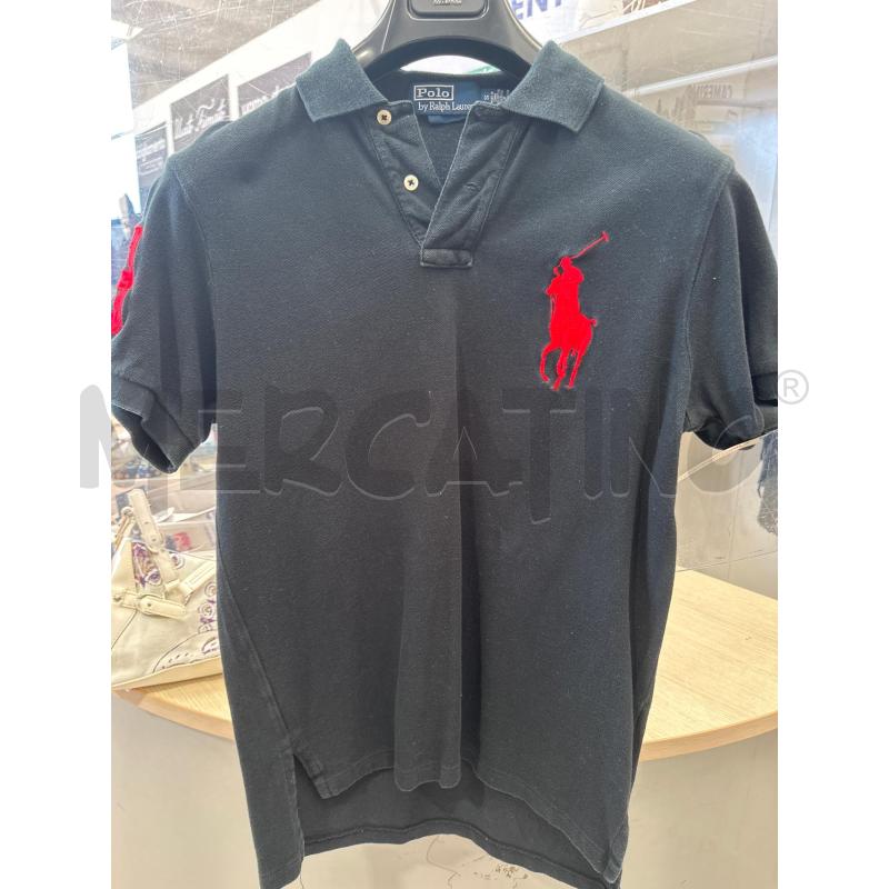 POLO UOMO POLO RALPH LAUREN NERA LOGATA ROSSA  | Mercatino dell'Usato San giovanni teatino 1