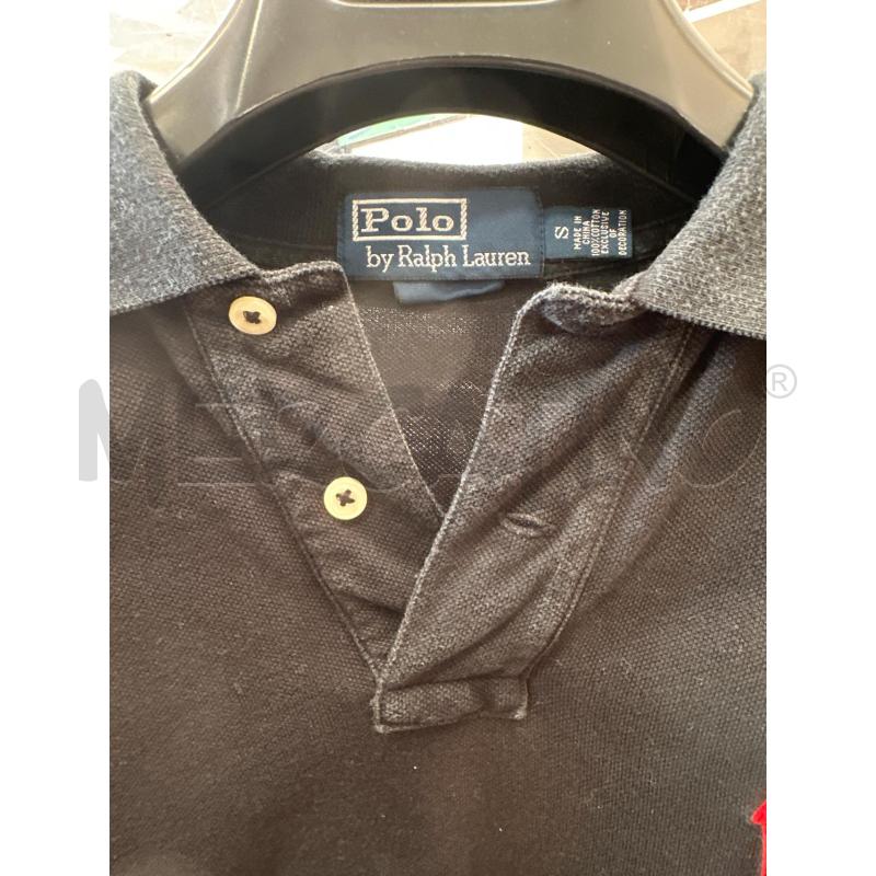 POLO UOMO POLO RALPH LAUREN NERA LOGATA ROSSA  | Mercatino dell'Usato San giovanni teatino 2