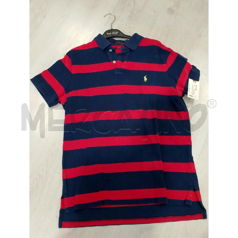 POLO UOMO RALPH LAUREN STRISCE BLU ROSSE | Mercatino dell'Usato San giovanni teatino 1