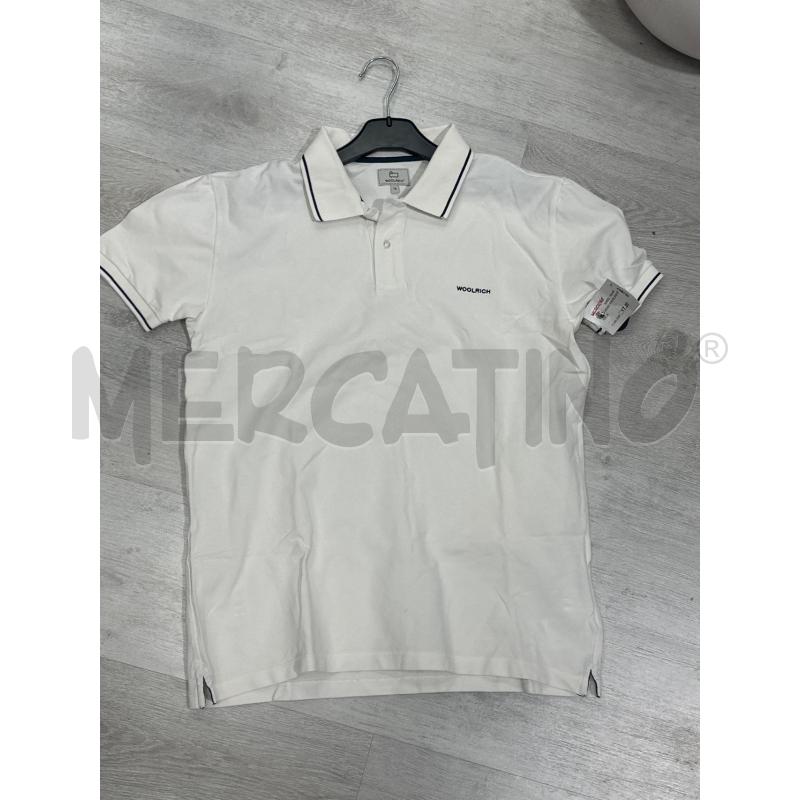 POLO UOMO WOOLRICH BIANCA | Mercatino dell'Usato San giovanni teatino 1