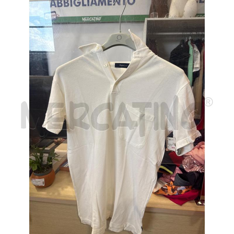 POLO UOMO ZEGNA SPORT BIANCA | Mercatino dell'Usato San giovanni teatino 1