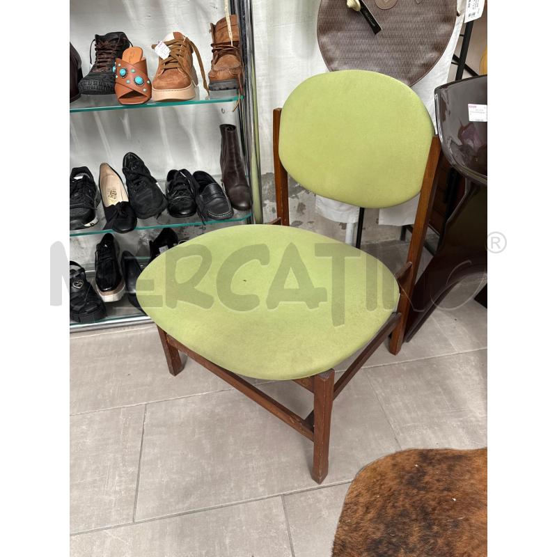 POLTRONA SVEDESE ANNI 70 SEDUTA VERDE | Mercatino dell'Usato San giovanni teatino 1