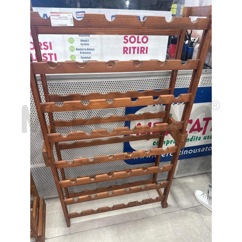 PORTA BOTTIGLIA LEGNO | Mercatino dell'Usato San giovanni teatino 1