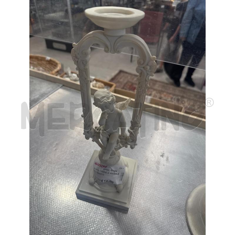 PORTA CANDELA ANGIOLETTO BIANCO | Mercatino dell'Usato San giovanni teatino 1
